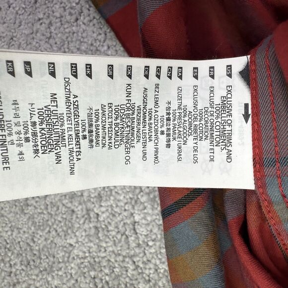 5.11 Tactical Shirt Men’s XL Red Plaid Snap Button Long Sleeve Military LEO - Picture 7 of 9